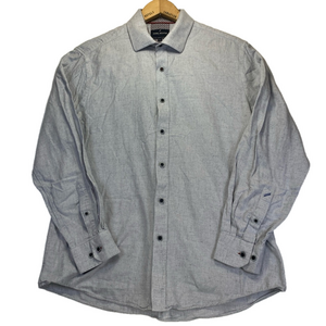 Daniel Hechter Paris Mens Large Long Sleeve Modern 100% Cotton Button Down